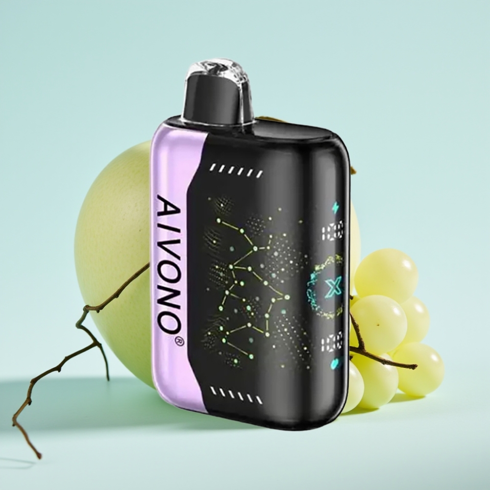 Aivono AIM BOOM 25000 Puffs 0-5 Nikotiinia 28ml Vihreä Omena Viinirypäle Type-C Lataus