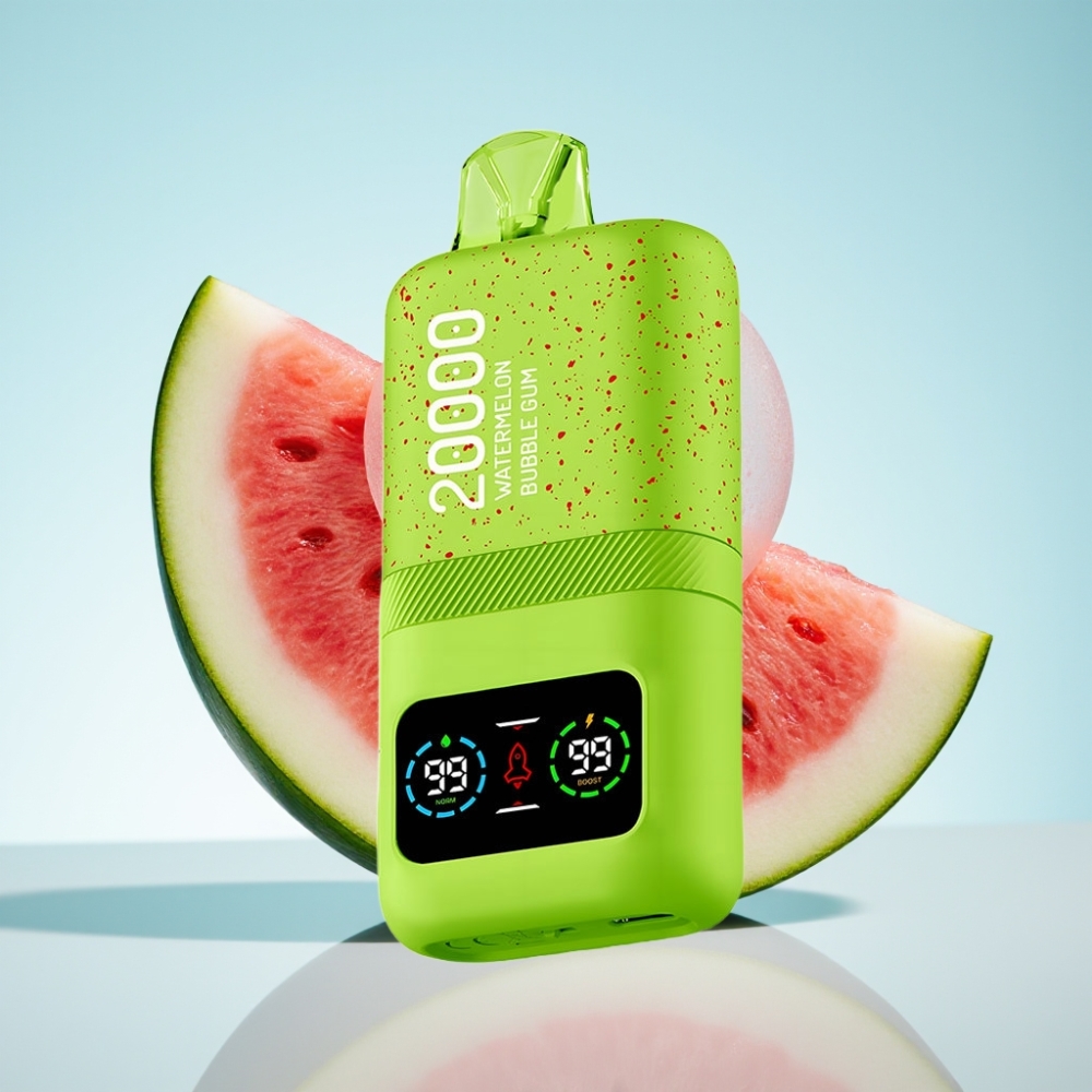 Aivono AIM MAGIC 20000 Puffs Disposable Vape Vesimeloni Purukumimaku 26ml Type-C LCD-näyttö