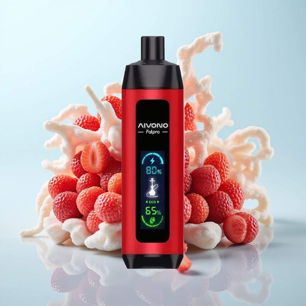 Aivono Aim Fatpro 22000 Puffs 28ml Disposable Vape Mansikkatyrmäys 5 Nikotiinia 600mAh