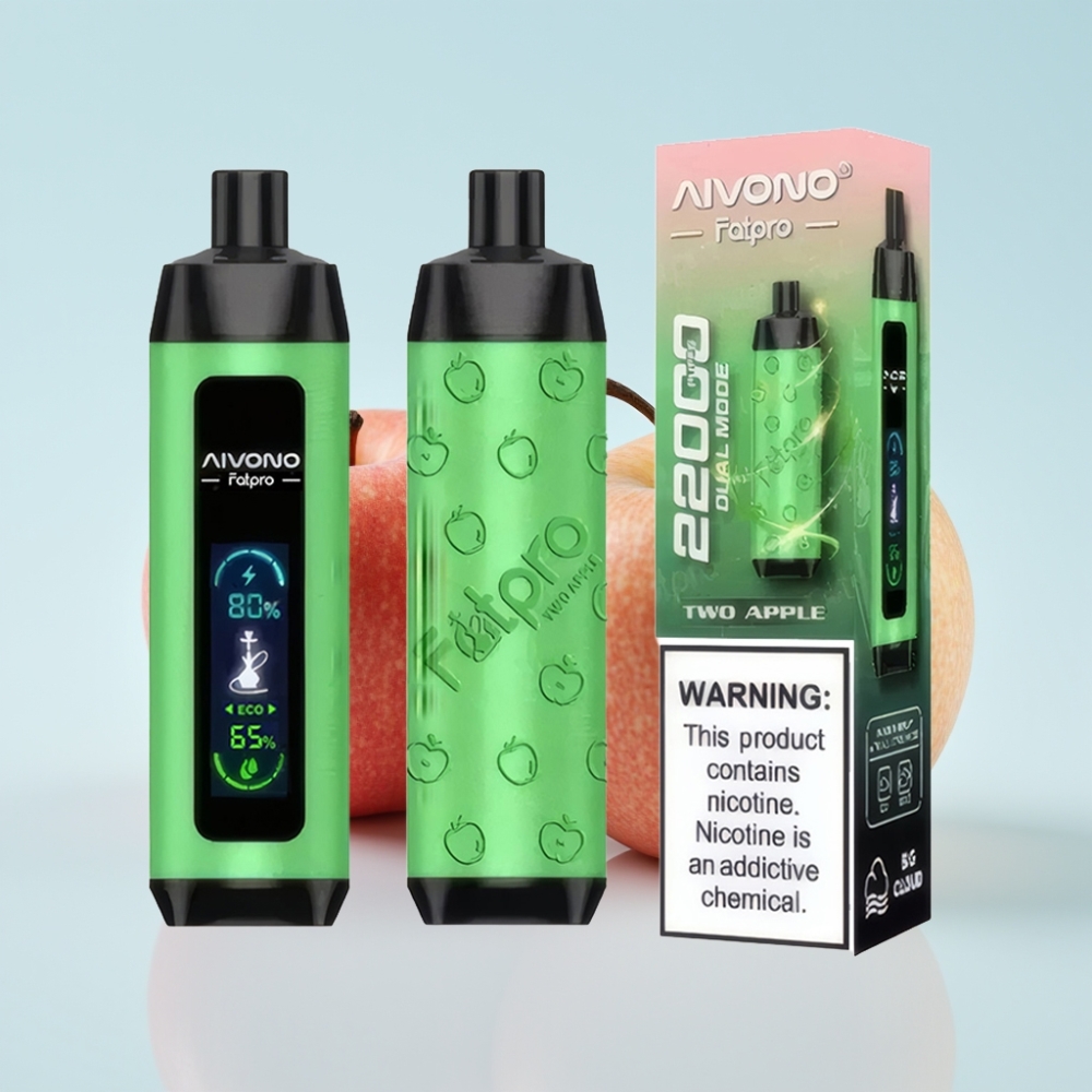 Aivono Aim Fatpro 22000 Puffs Disposable Vape Kaksoisomena 28ml 600mAh Ladattava 06 ohm Mesh