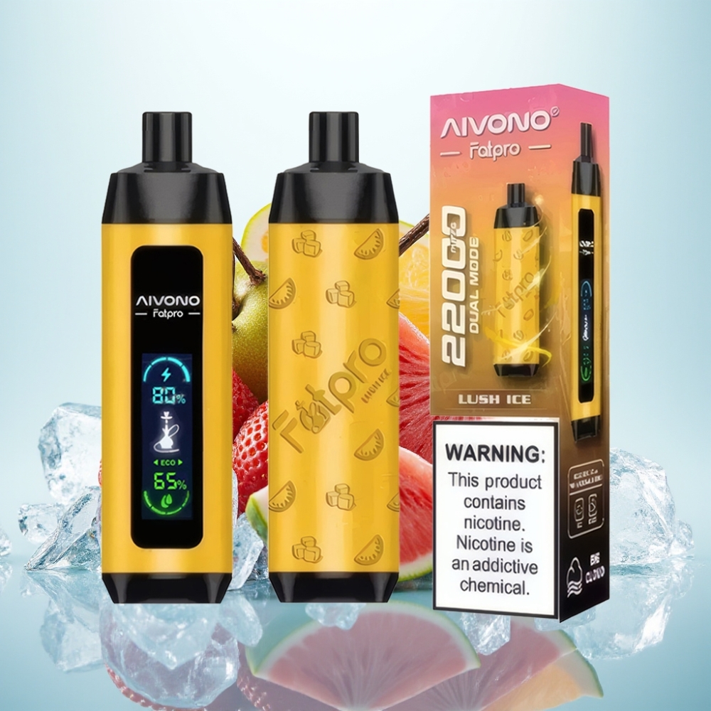 Aivono Aim Fatpro 22000 Pärähtävä Lush Ice - 28ml 06 ohm Mesh 600mAh 5 Nikotiinia