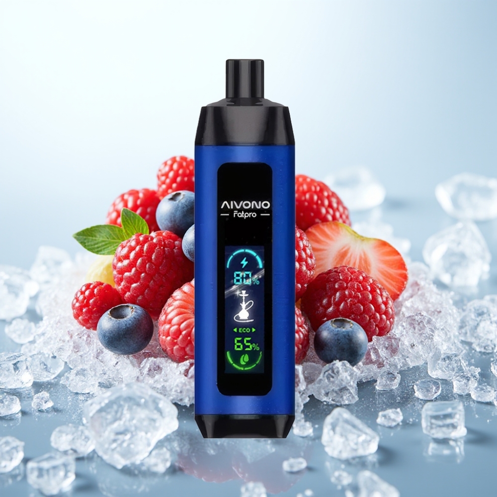 Aivono Aim Fatpro 22000 Pöllö Disposable Vape Marja-Jää 0-5 Nikotiini 28ml 600mAh