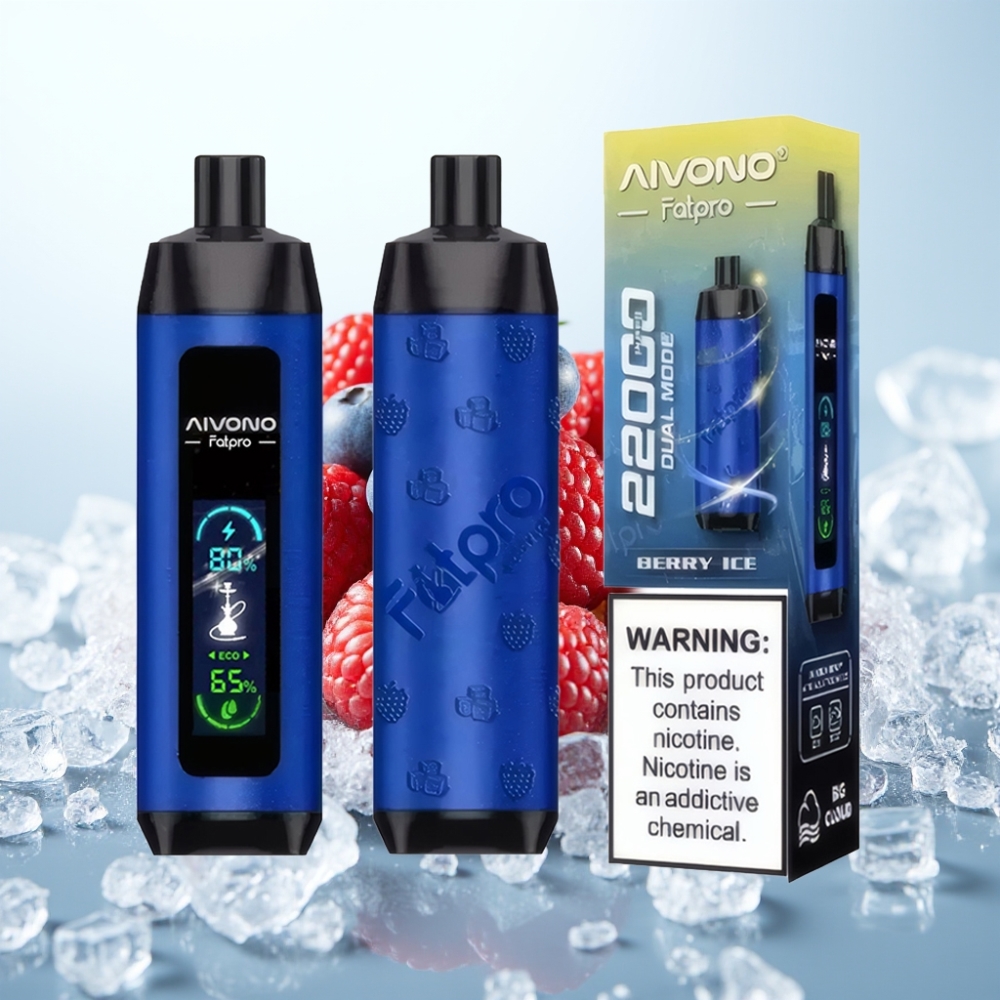 Aivono Aim Fatpro 22000 Pöllö Disposable Vape Marja-Jää 0-5 Nikotiini 28ml 600mAh