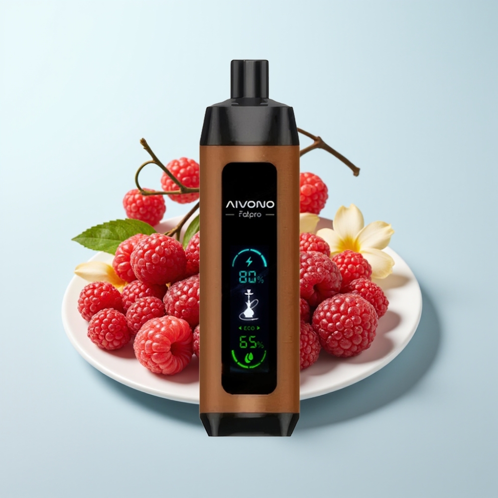 Aivono Aim Fatpro 22000 Pörhöt Disposable Vape Kirsikka-Vadelma 28ml 5 Nikotiinia 600mAh