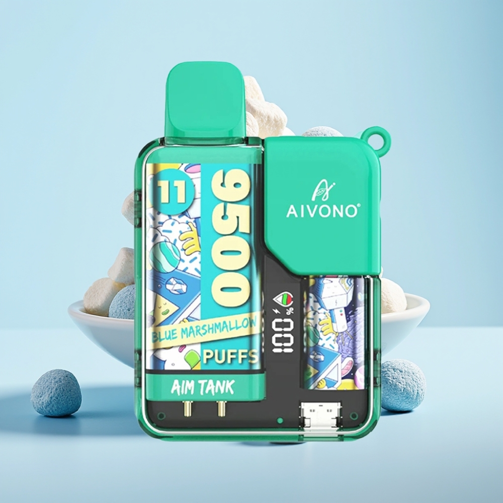 Aivono Aim Tank 9500 Puffs 18ml 650mAh LCD Sininen Marshmallow