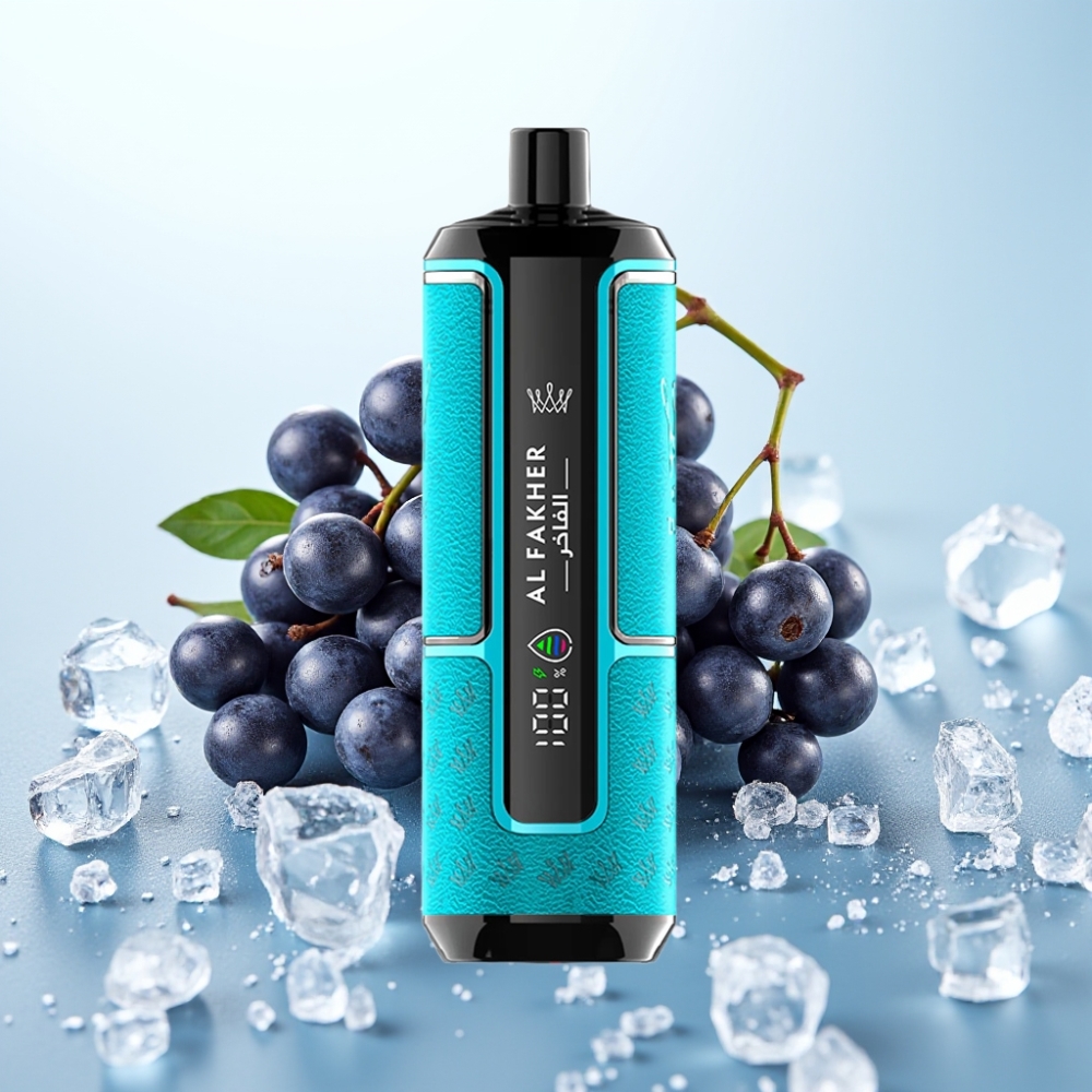 Al Fakher Crown Bar 15K Hypermax 22ml/600mAh Type-C 15K Puffs DTL 6mg Mustikkajää