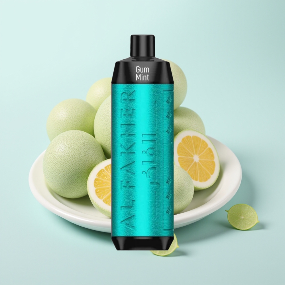 Al Fakher Crown Bar 8000 Crystal Kertakäyttöinen Vape 18ml 5mg Nikotiinia 8000 Tuhlausta Gum Mint -maku