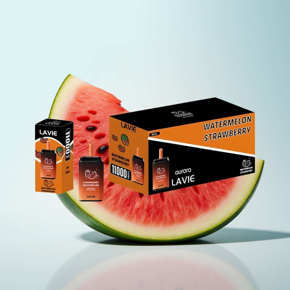 LAVIE Aurora 11000 Puffs Disposabeli Vape Mansikka-Arbuusi (0 2 5 Nikotiinia 22ML 650mAh Type C)
