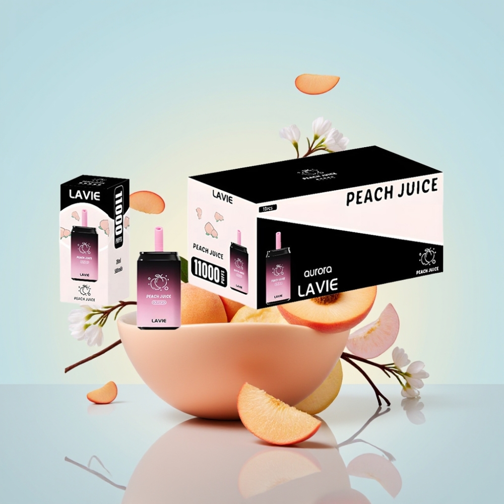 LAVIE Aurora 11000 Pussit Disposable Vape Persikkamehu – 22ML 650mAh Type-C