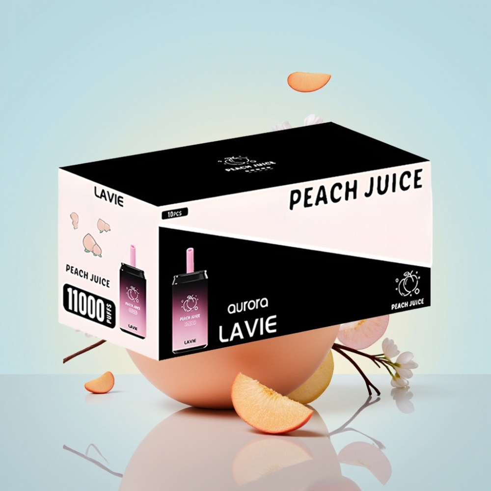 LAVIE Aurora 11000 Pussit Disposable Vape Persikkamehu – 22ML 650mAh Type-C