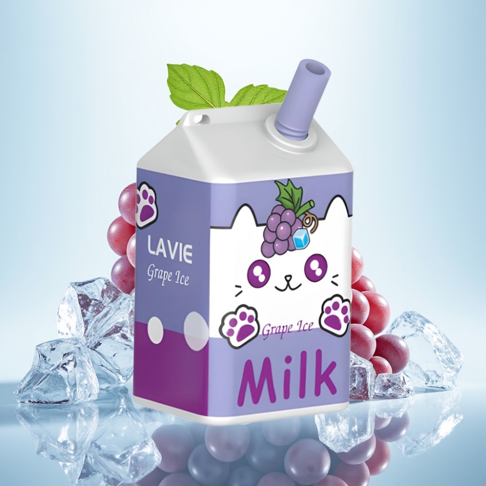 LAVIE Milk 7000 Puffs Disposabeli Vape Viinijää (16ML 600mAh Type-C 0/2/5 nikotiinia)