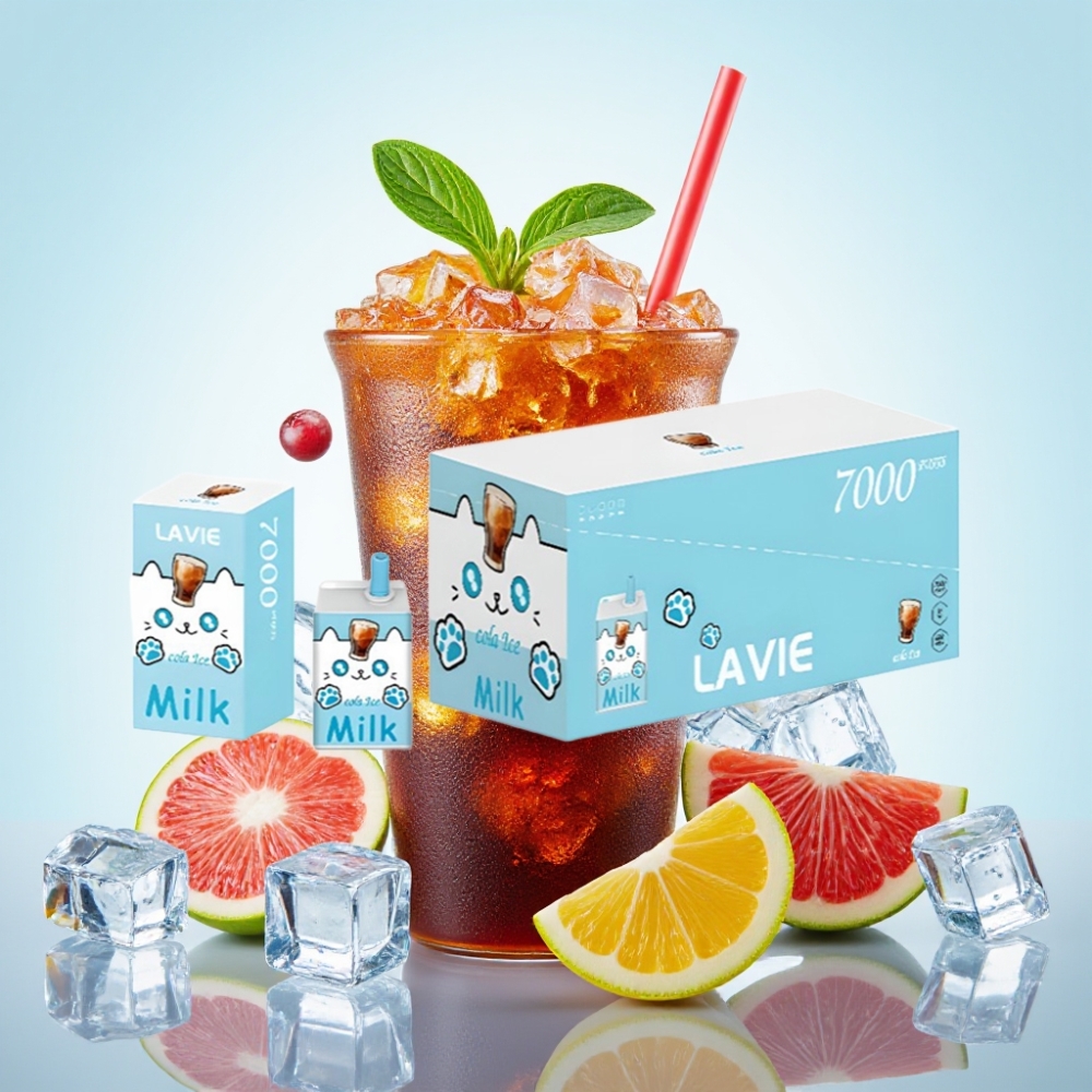 LAVIE Milk 7000 Puffs Disposable Vape Cola-Jää 16ML 600mAh Type-C
