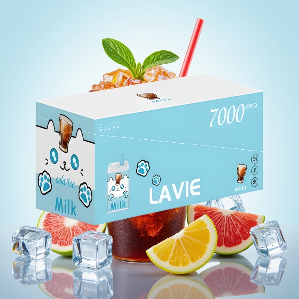 LAVIE Milk 7000 Puffs Disposable Vape Cola-Jää 16ML 600mAh Type-C