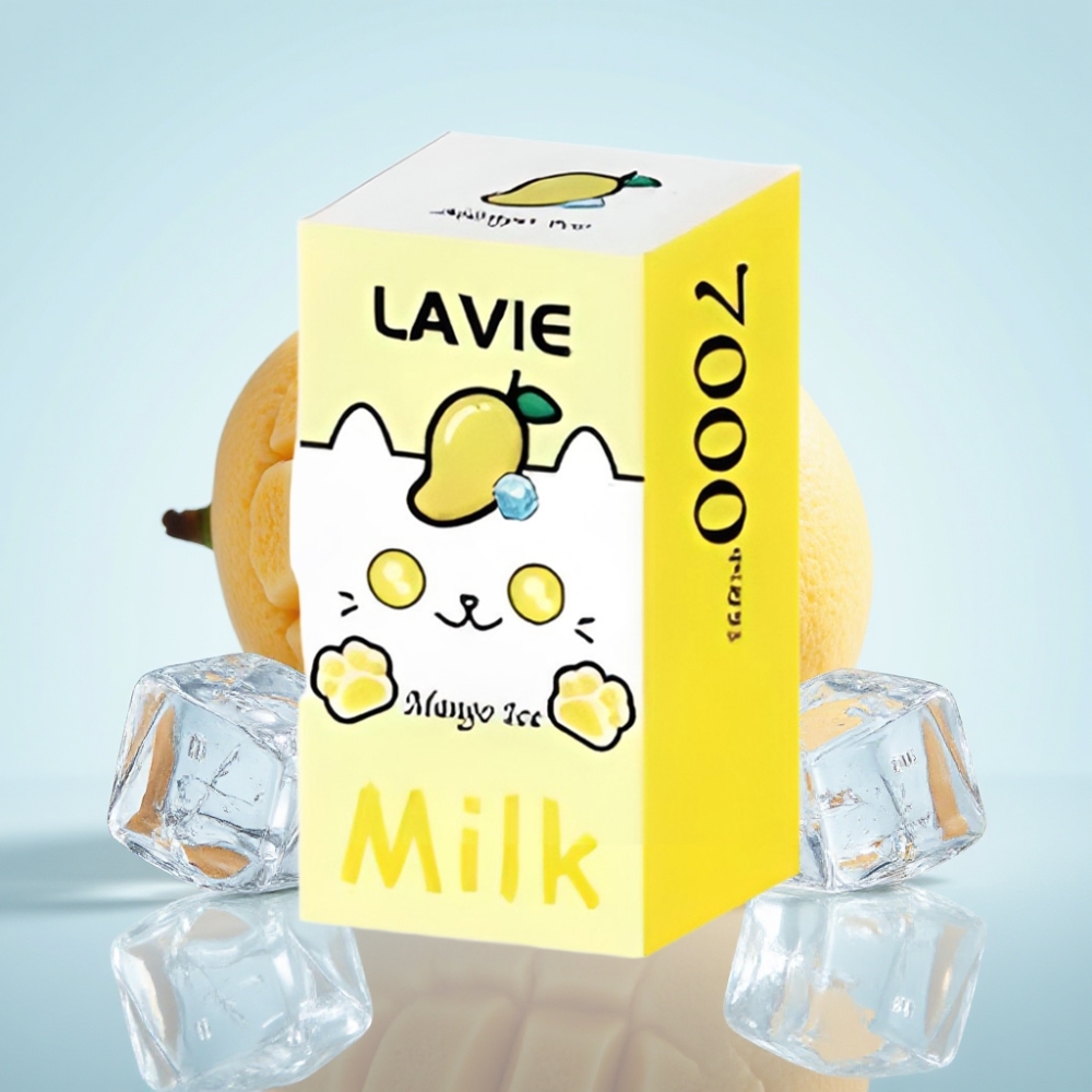 LAVIE Milk 7000 Puffs Kertakäyttöinen Vape Mango Ice – 16ML 600mAh Type C 0–5 Nikotiinia