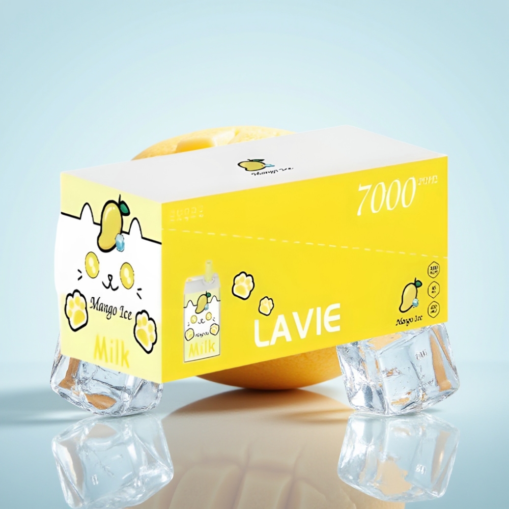 LAVIE Milk 7000 Puffs Kertakäyttöinen Vape Mango Ice – 16ML 600mAh Type C 0–5 Nikotiinia