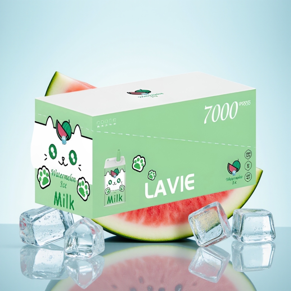 LAVIE Milk 7000 Puffs Kertakäyttöinen Vape Vesimeloni-Jää 16ML 600mAh Type-C