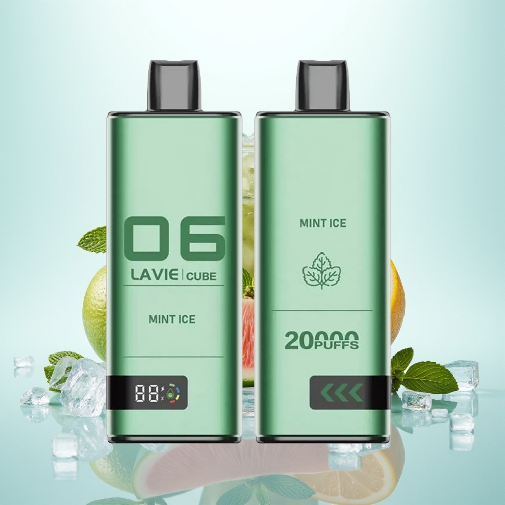 Lavie Cube 20000 Puffs Disposable Vape Mint Ice – 28ML 2/5 Nikotiinisuola Type-C 600mAh