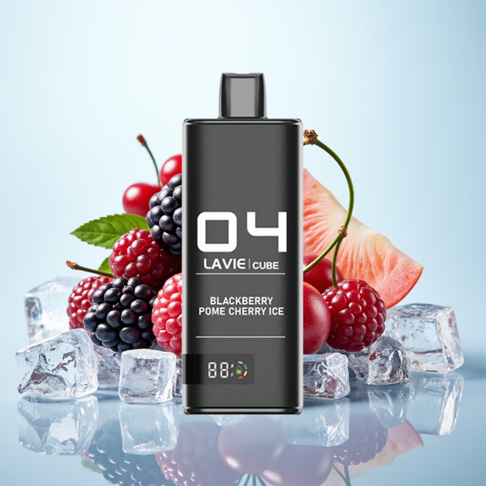 Lavie Cube 20000 Puffs Disposable Vape Mustikka Omena Kirsikka Jää 28ML 5 Type C