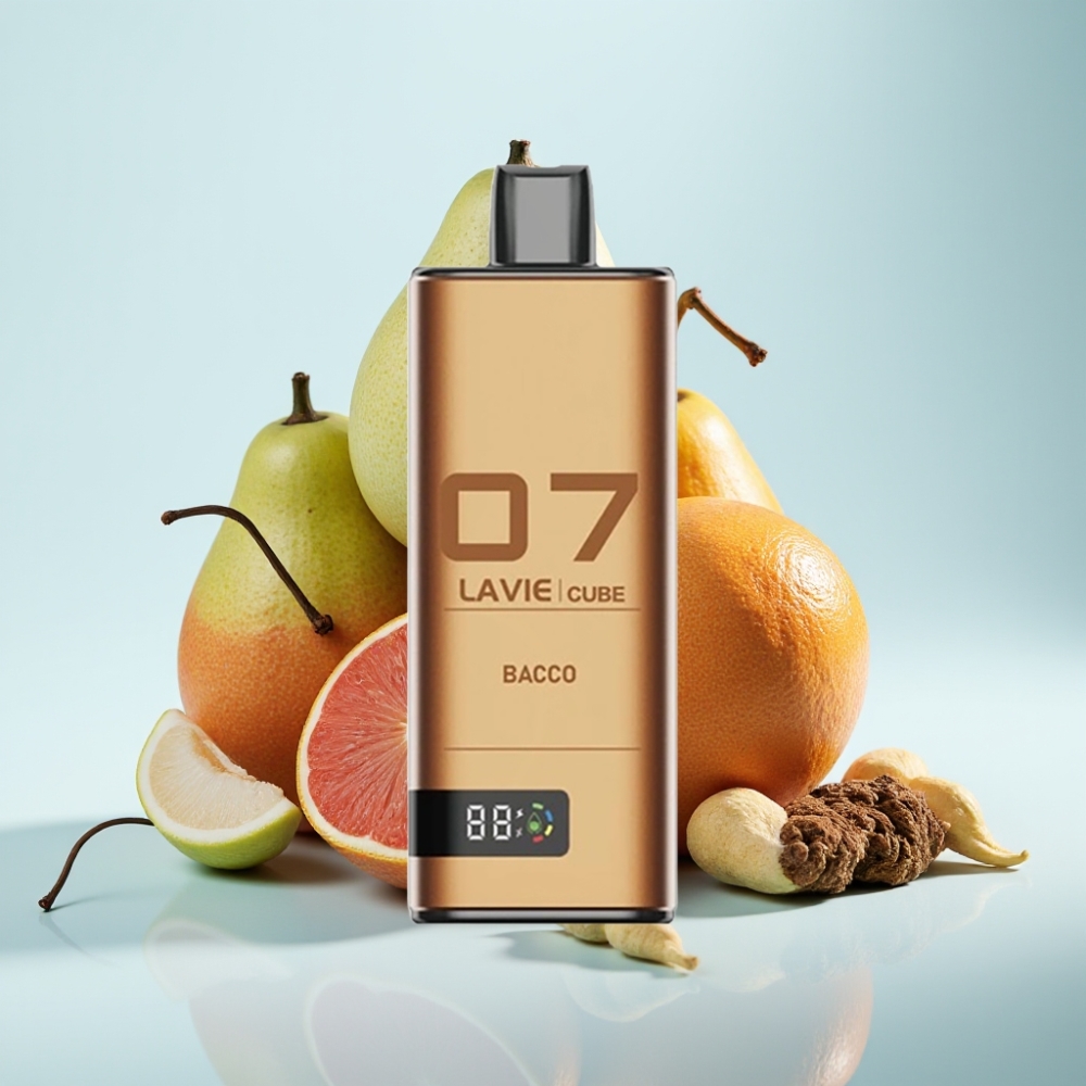 Lavie Cube 20000 Puffs Kertakäyttöinen Vape Bacco 28ML 5 Nikotiinisuola Type-C