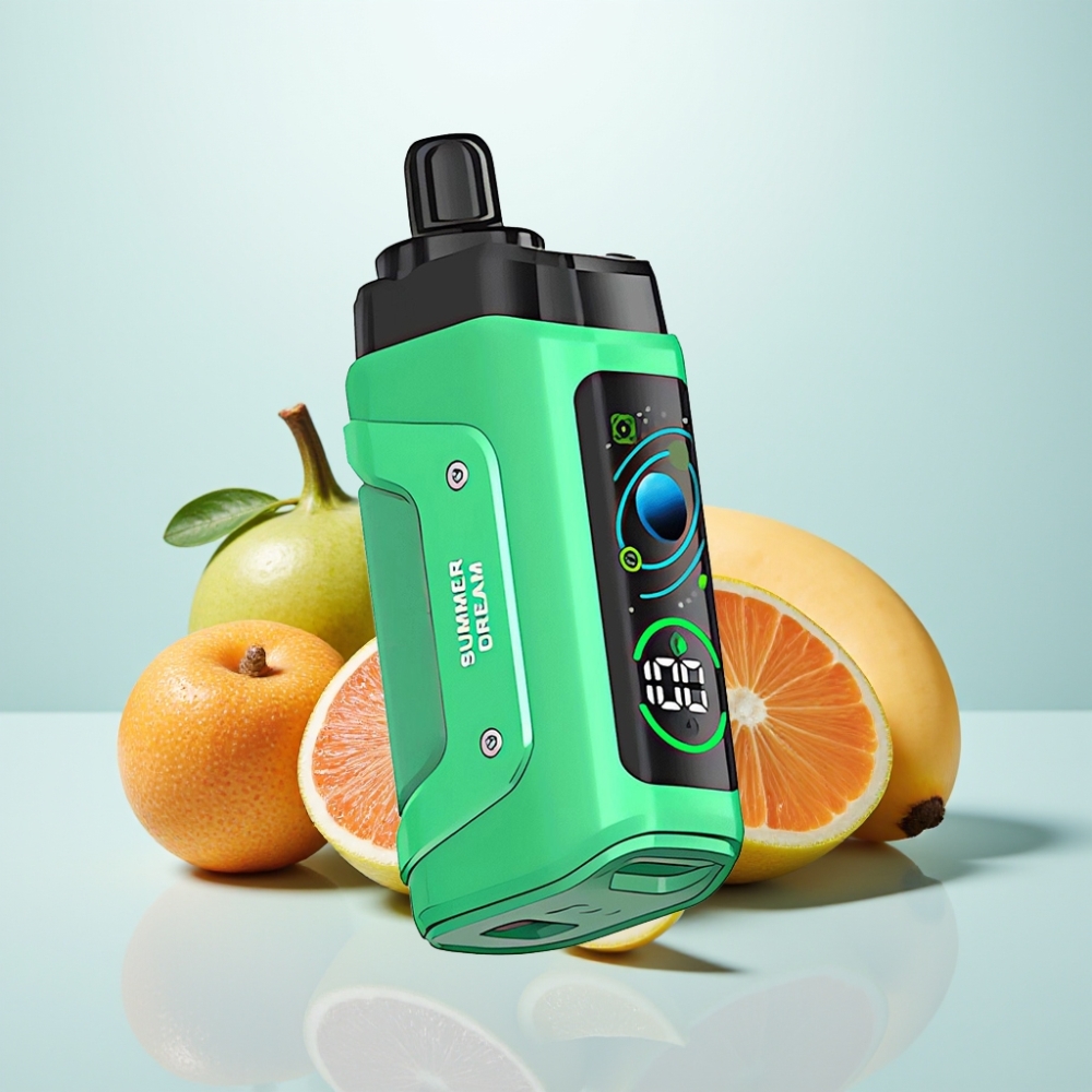 Razz Bar 45000 Puff Disposable Vape – Kesäunelma 10 Ohm Mesh Säädettävä Ilmanvirtaus Type-C