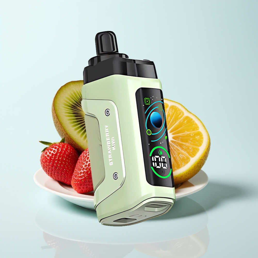 Razz Bar 45000 Puffs Disposable Vape Mansikka-Kiivi 10 Ohm Mesh Type-C Lataus