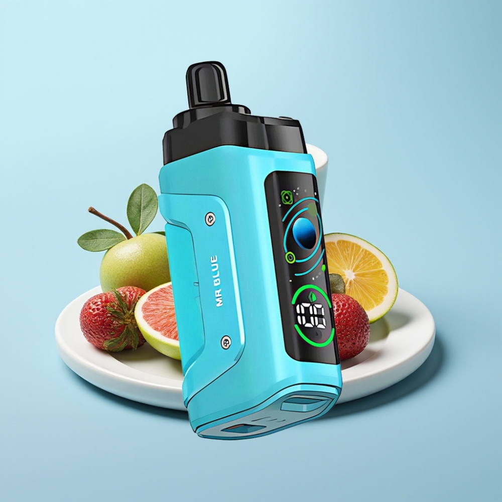 Razz Bar 45000 Puffs Disposable Vape Mr Blue – 10 Ohm Mesh Säädettävä Ilmanvirtaus Type-C