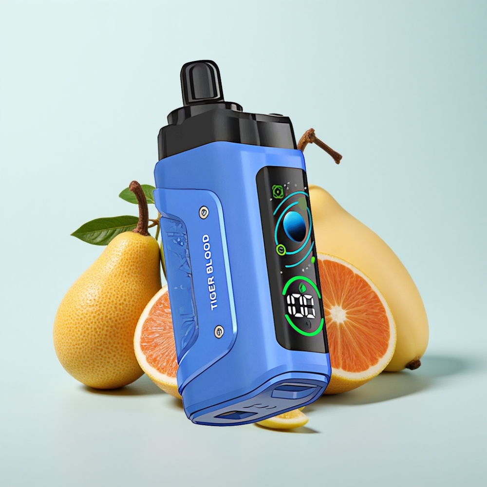 Razz Bar 45000 Tuhota Disposable Vape Tiikeriveri – 10 Ohm Mesh Säädettävä Ilmanvirtaus Type-C