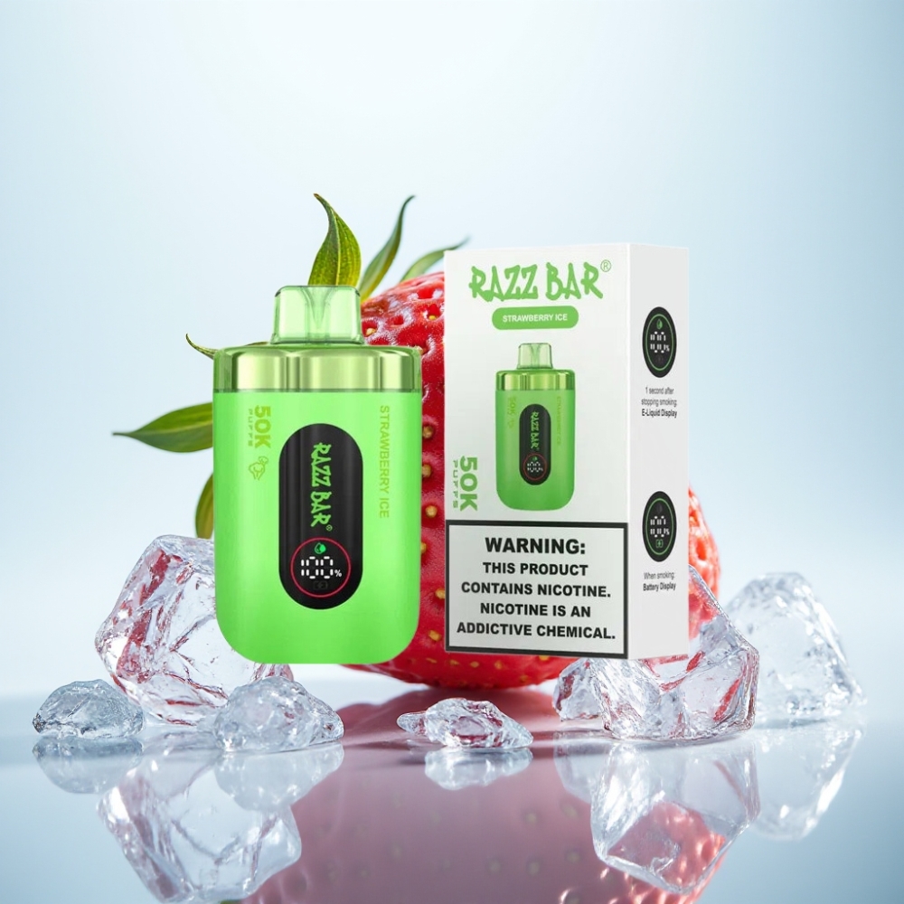 Razz Bar 50K Puffs 650mAh Type-C - Mansikkajää