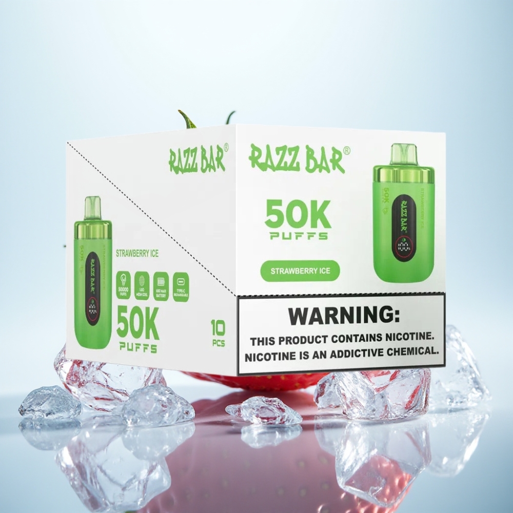 Razz Bar 50K Puffs 650mAh Type-C - Mansikkajää