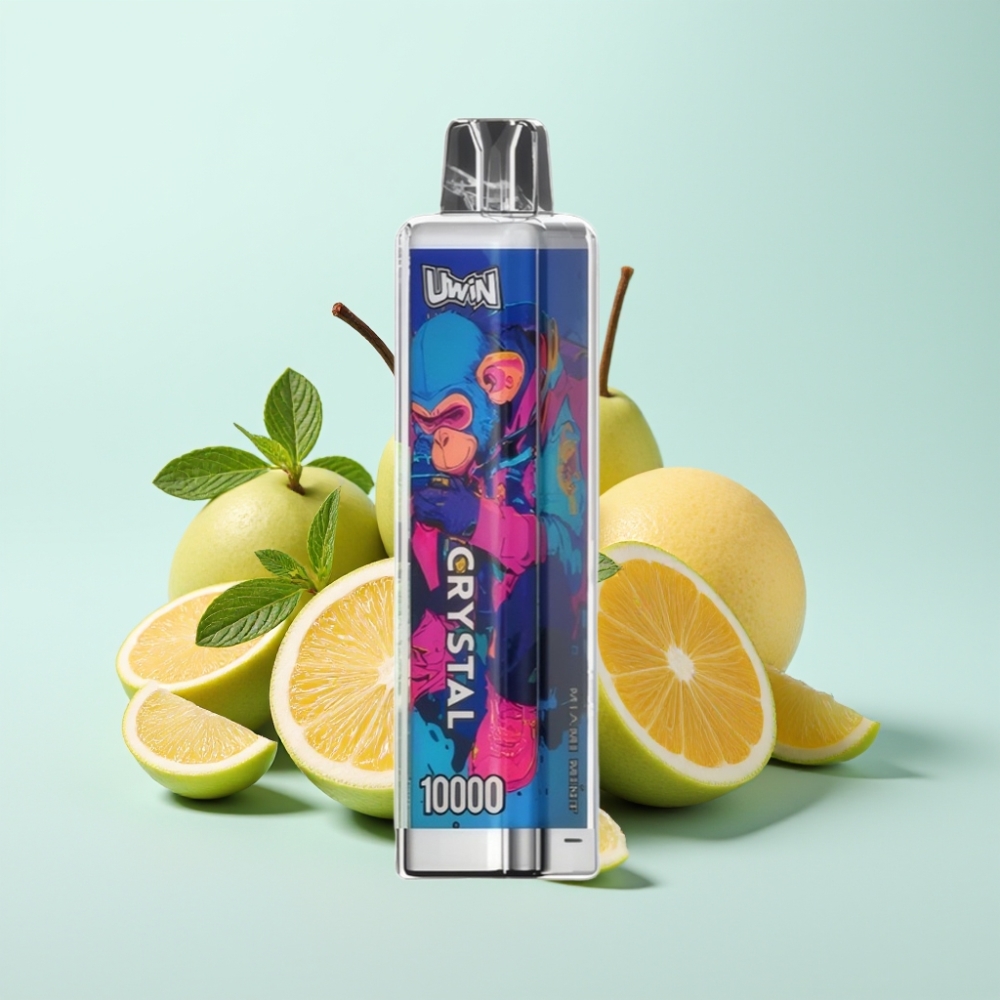 UWIN Crystal 10000 Puffs Disposable Vape Miami Mint – 18ml 08 Ohm RGB-valot Type-C-lataus