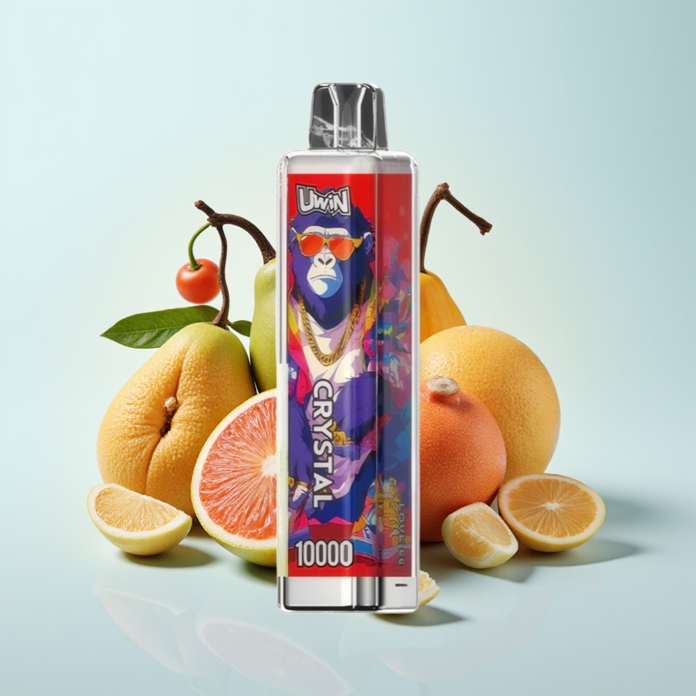 UWIN Crystal 10000 Puffs Disposable Vape Rakkaus 66 – 18ml 08 Ohm Type-C RGB-valot