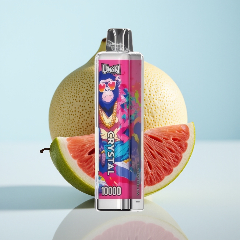 Uwin Crystal 10000 Puffs Disposable Vape Naistenmurskaaja – 18ml 08 Ohm RGB-valot Type-C-lataus