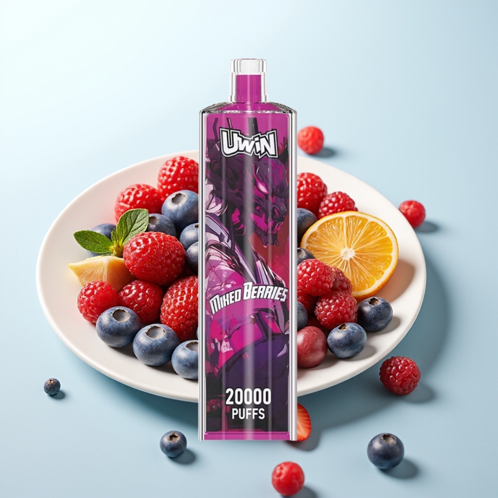 Uwin Shisha Hookah Crystal 20000 Puffs 22ml Type-C Mesh Coil Sekalaiset Marjat