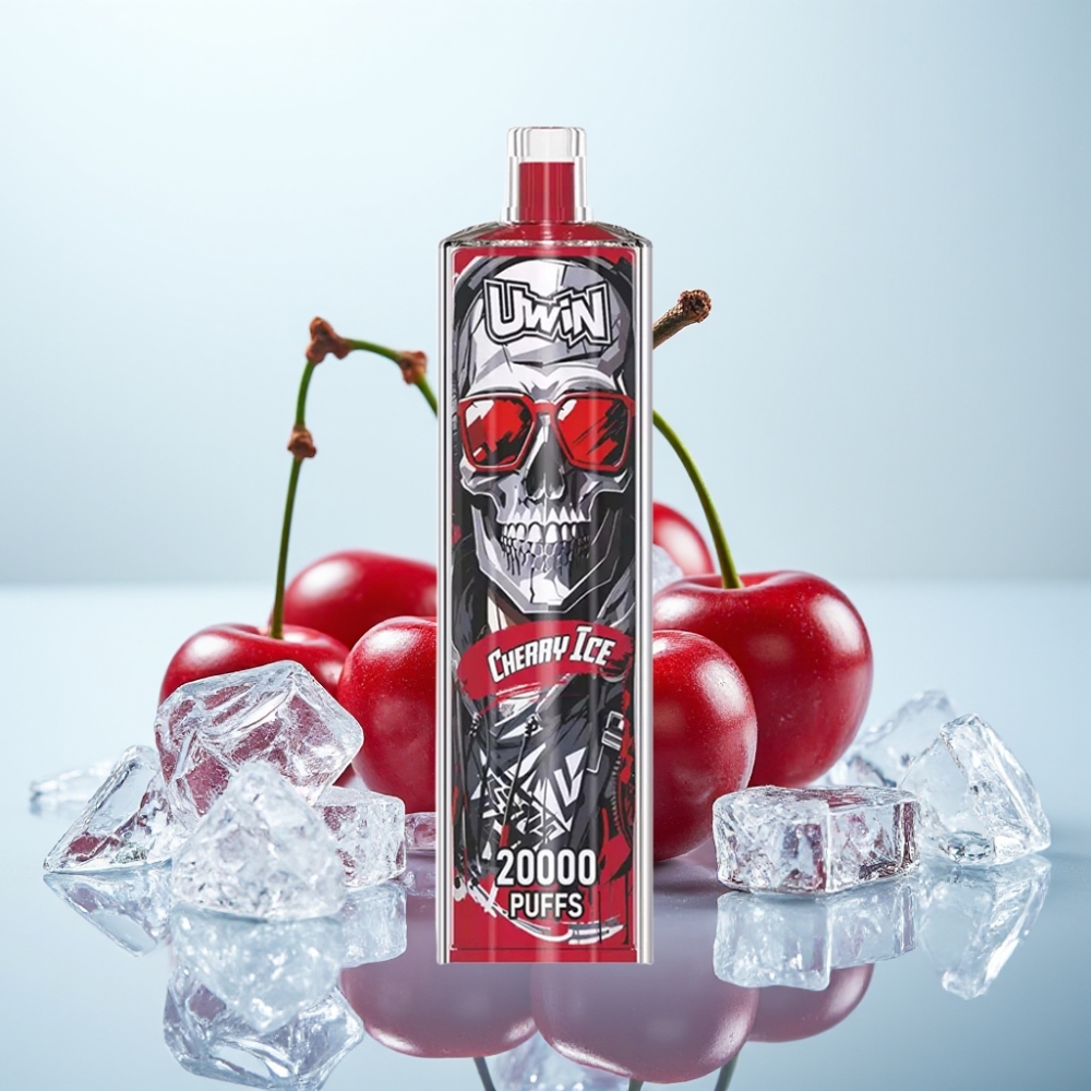 Uwin Shisha Hookah Crystal 20000 Puffs Kirsikkajää 22ml Tyyppi-C 650 mAh Mesh-kääm