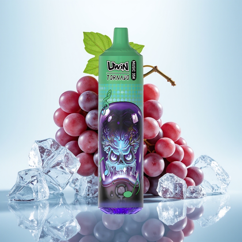 Uwin Tornado 35K Music Disposable Vape 35 000 tupaa 600mAh Grape Ice (0/2/3/5)