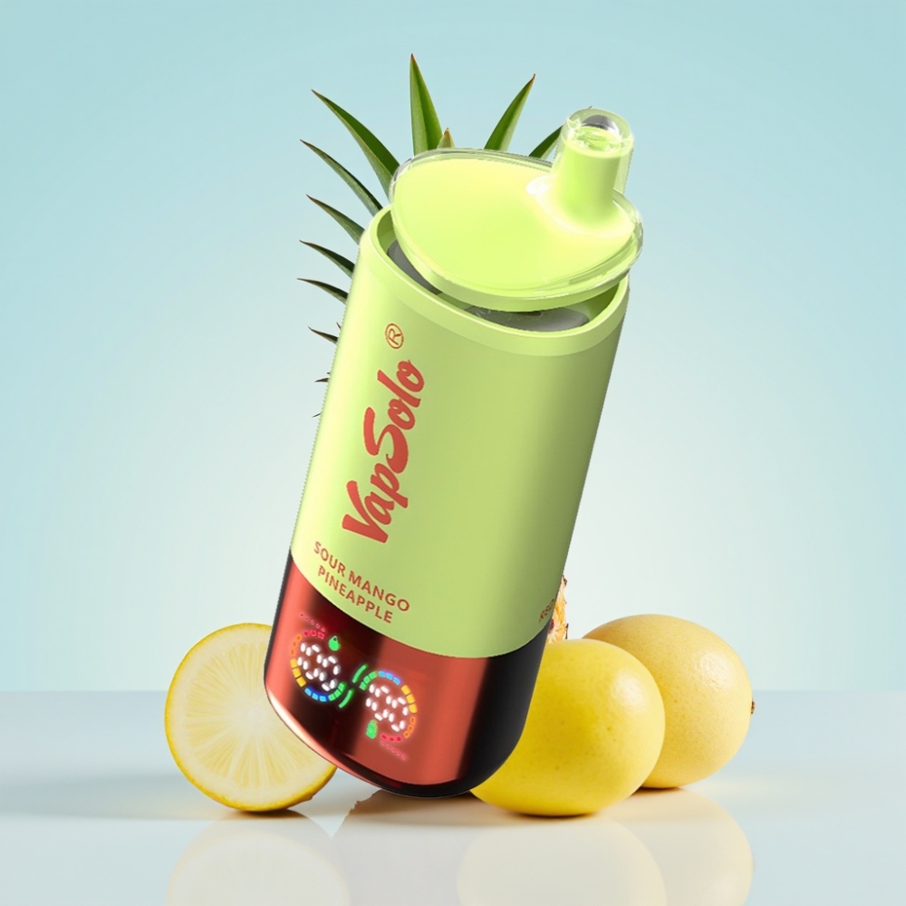 VapSolo Triple 30000 Puffs 40ml 3-tankki Type-C L-Sitruuna Mango-Ananas