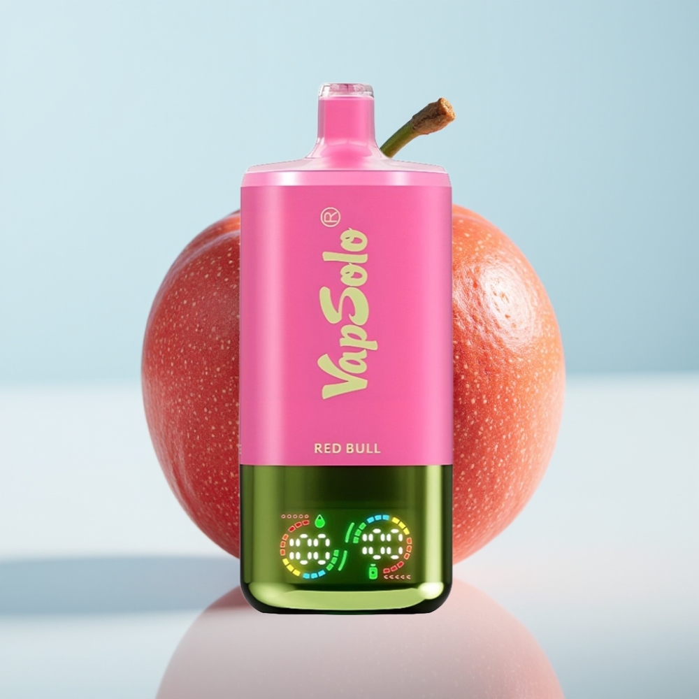 VapSolo Triple 30000 Puffs 40ml Type-C 3-tank Disposable Vape Red Bull (Hornankalja)