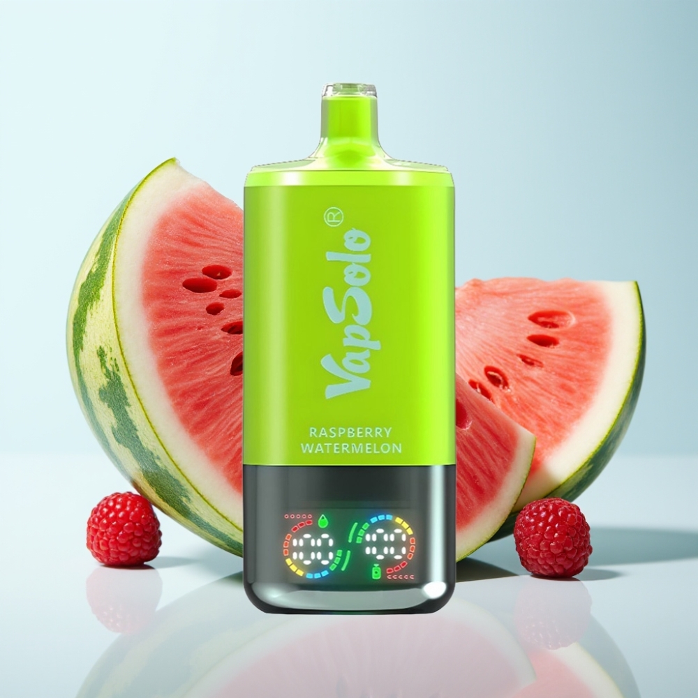 VapSolo Triple 30000 Puffs 40ml Vape Vadelma-Arbuusi (20/50 mg/ml) Type-C