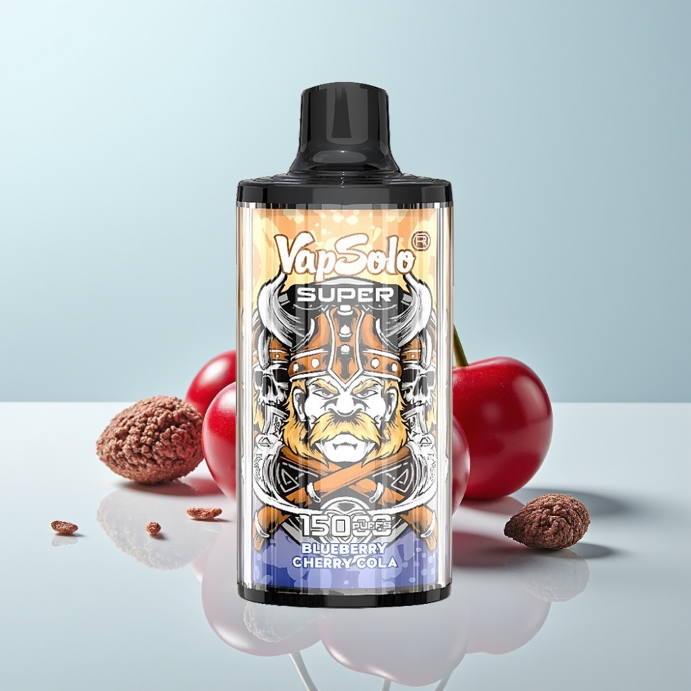 Vapsolo Super 15000 Puffs Disposable Vape Kirsikkakola – 40ml 850mAh Type-C