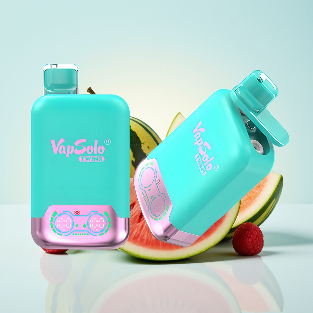 Vapsolo Twins 20000 Pähkinä 40 ml Kolmen Melonin  Vadelma-Arbuusi Type-C