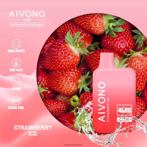 mansikka jäätä Aivono AIM BOXX 4000 V6D0ZD226 | Aivono Vape Suomi