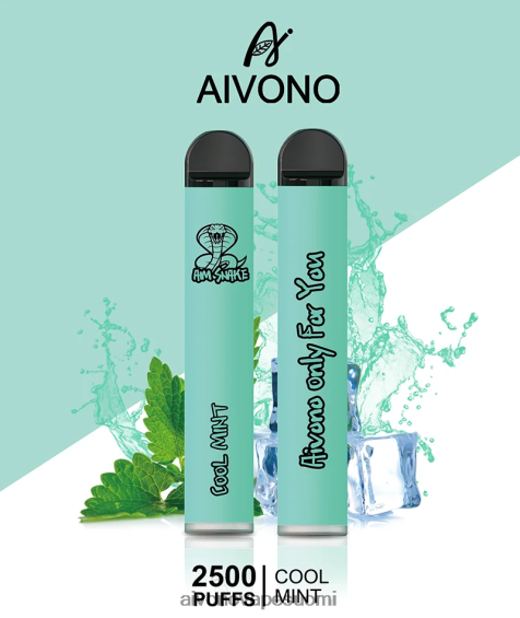 viileä minttu Aivono AIM SNAKE 2500 V6D0ZD302 | Aivono Vape Review