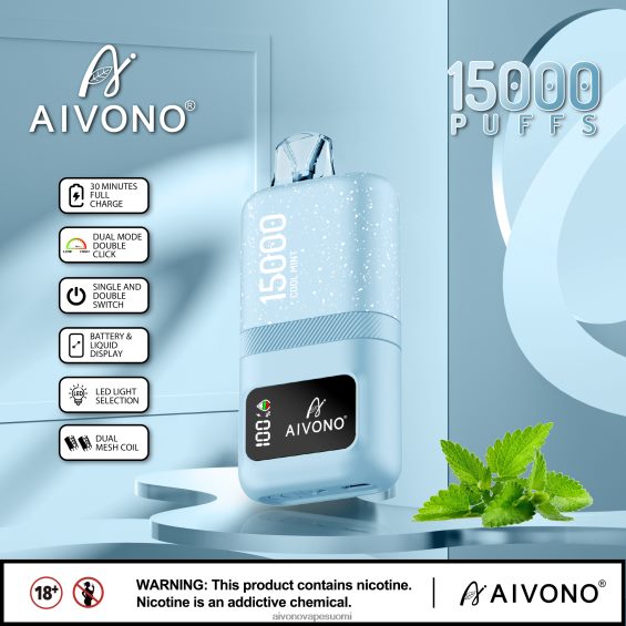 viileä minttu Aivono AIM magic 15 000 V6D0ZD62 | Aivono Vape Review