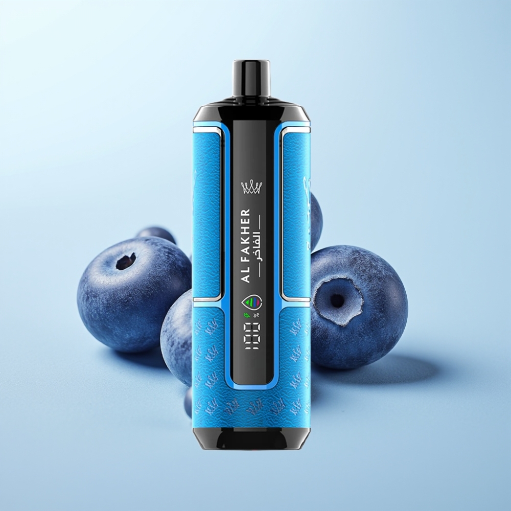 Al Fakher Crown Bar 15K Hypermax Disposable Vape Kit – Mustikkakumi (22ml, 15 000 tupaa, Type-C)