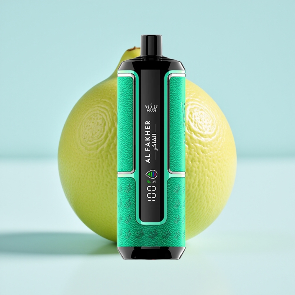 Al Fakher Crown Bar 15K Hypermax Disposable Vape Kit Sitruuna-Lime (22ml, 15 000 tupaa, 6mg/ml)