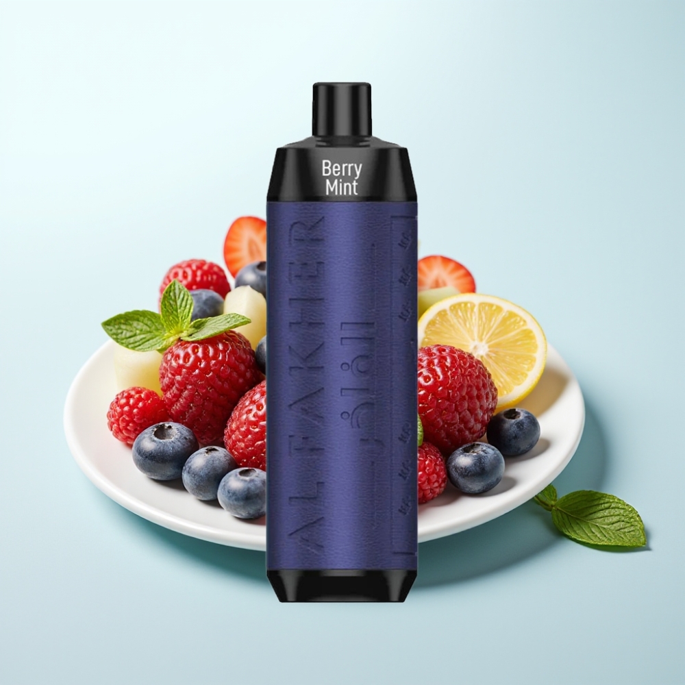 Al Fakher Crown Bar 8000 Crystal Disposable Vape 8000 Tupaa 18ml Marja-Minttu