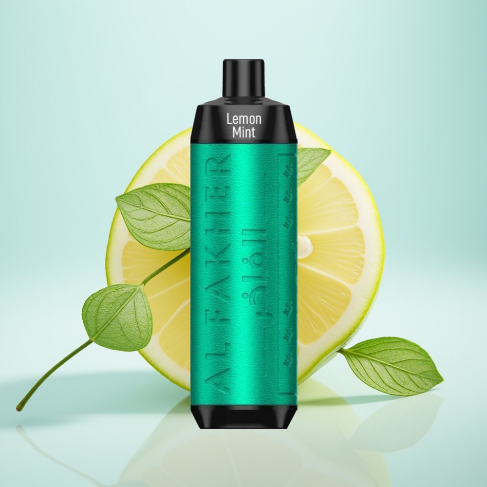 Al Fakher Crown Bar 8000 Crystal Kertakäyttöinen Vape Sitruuna-Minttu – 18ml, 5mg Nikotiinia, 8000 Tupakkaa