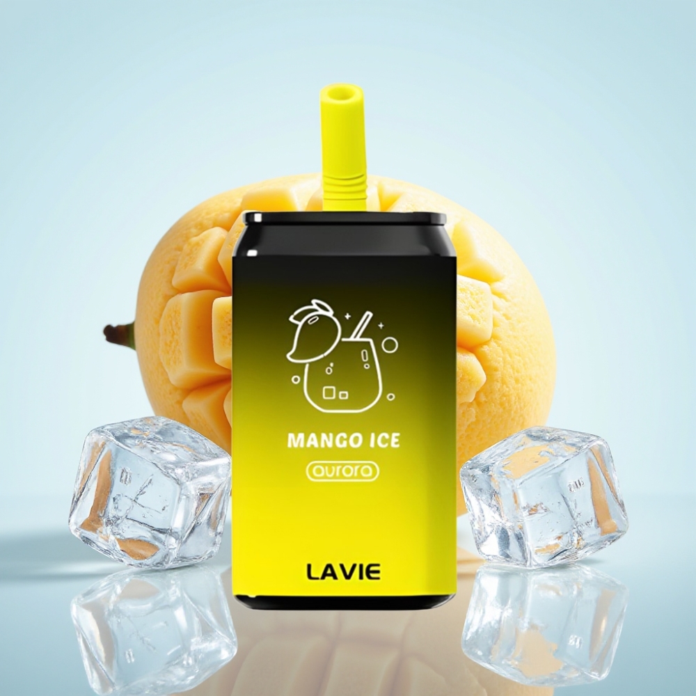 LAVIE Aurora 11000 Pörhöä Kertakäyttöinen Vape Mango-Jää, 22ML, 650mAh, Type-C