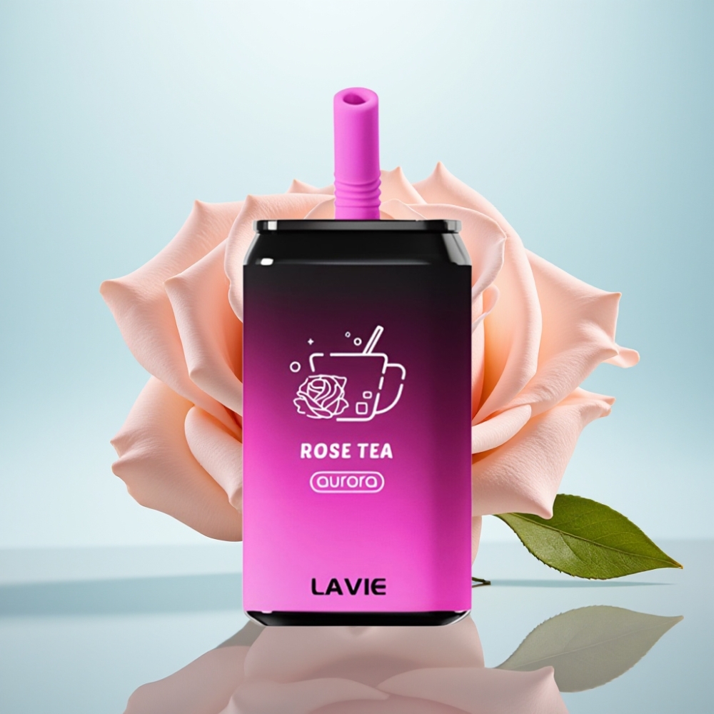 LAVIE Aurora 11000 Puffs Disposable Vape Ruusutee – 22ML, 650mAh, Type-C, 0%/2%/5% nikotiinia
