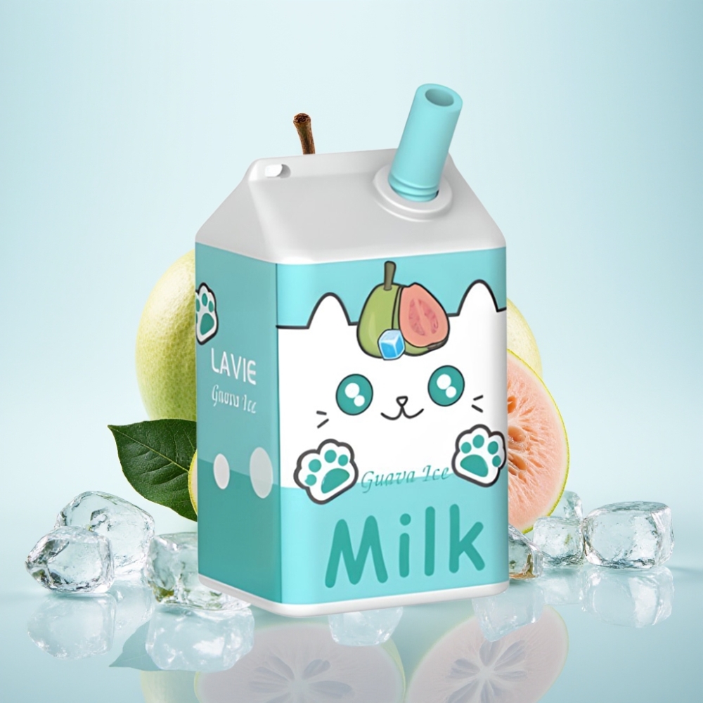 LAVIE Milk 7000 Puffs Disposable Vape Guava Ice – 16ML, 600mAh, Type-C, 0/2/5% Nikotiinia